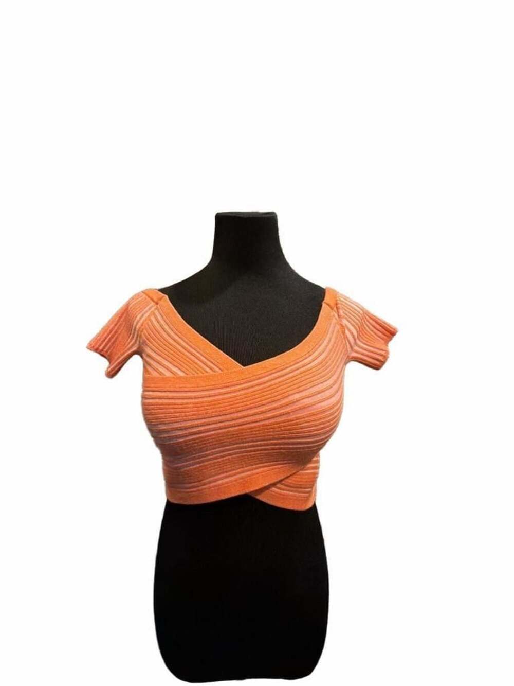 Aerie Crossover Reversible Coral Top Size M